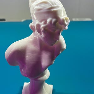 Vaporwave Sappho Bust – Classical Greek Statue, Aesthetic Room Decor Sculpture