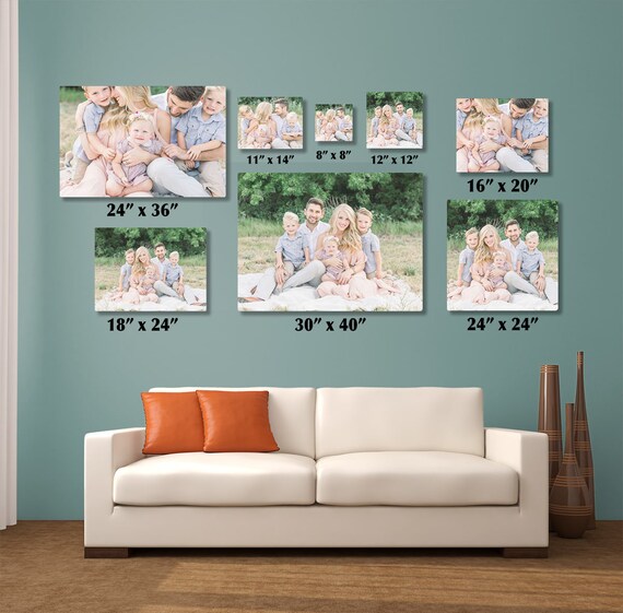 Christmas Canvascanvas Prints Photo To Canvas Family Etsy