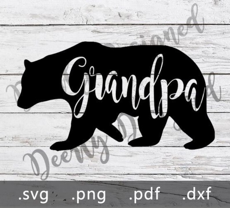 Download Grandpa Bear svg | Etsy