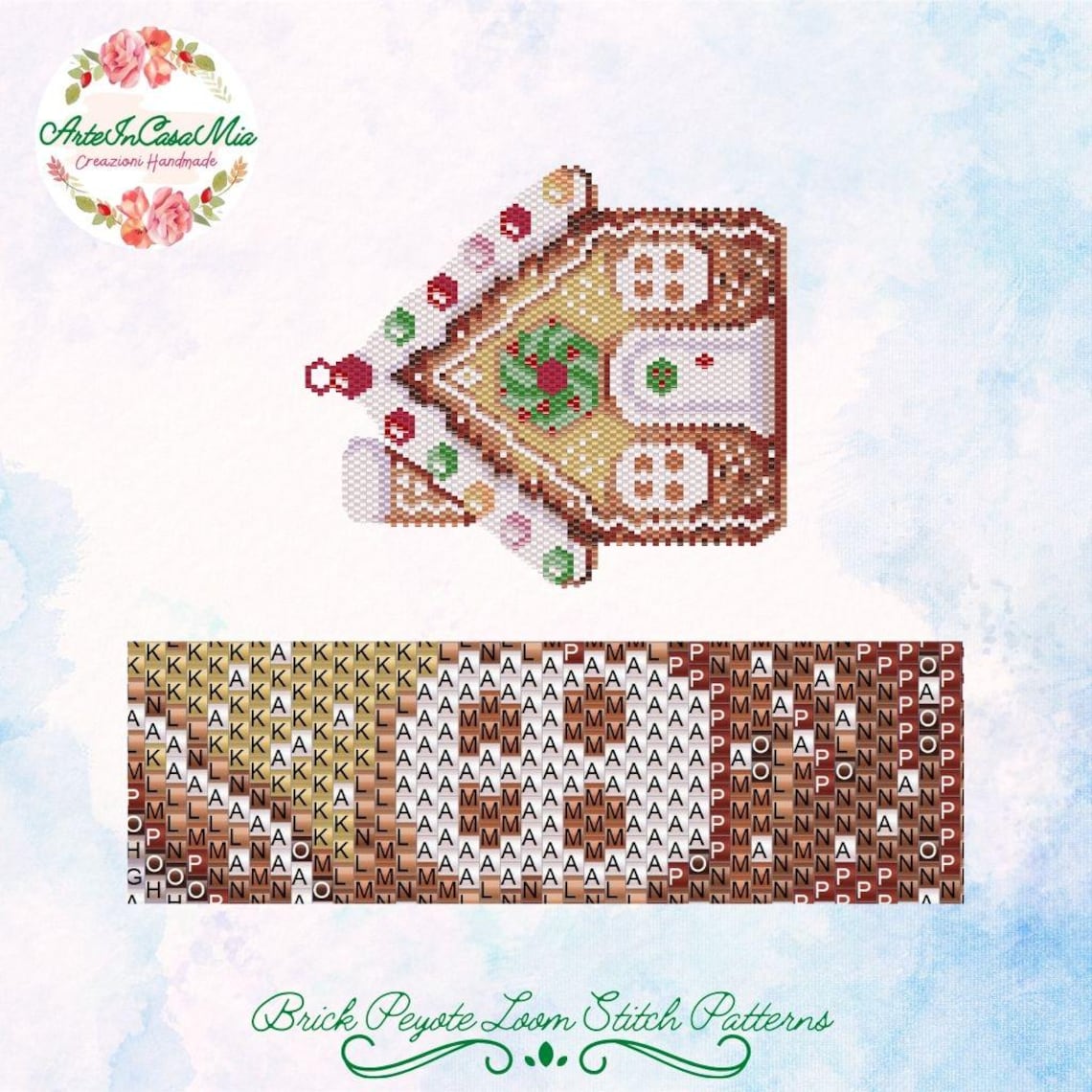 N3 Pattern BRICK and PEYOTE Patterns - 129-N3/129A-N3 Pattern - Marzipan House ...