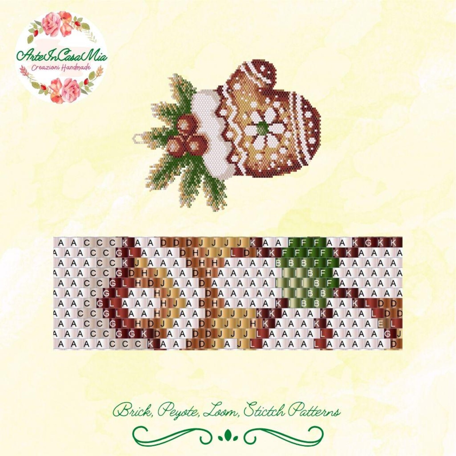 N3 Pattern BRICK,PEYOTE,LOOM Patterns - 136-N3 / 136A-N3 / 136loom-n3 Patterns ...