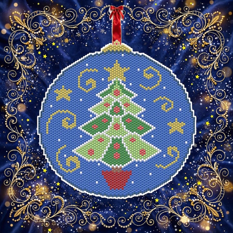 Patterns BRICK,PEYOTE - 185-N3/185A-N3 Patterns - Fir - 11/0-christmas ...