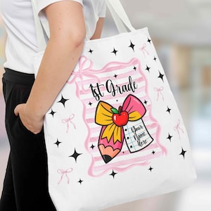 Sac fourre-tout pour la rentrée scolaire, cadeau pour enseignant, sac de fournitures pour la classe, cabas écologique, sac à provisions d'école