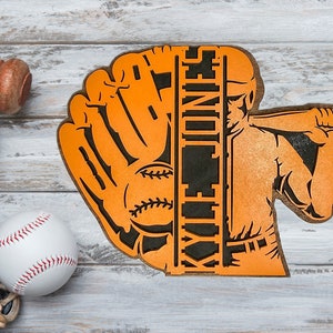 Personalized Baseball Name Sign: Little League Gift