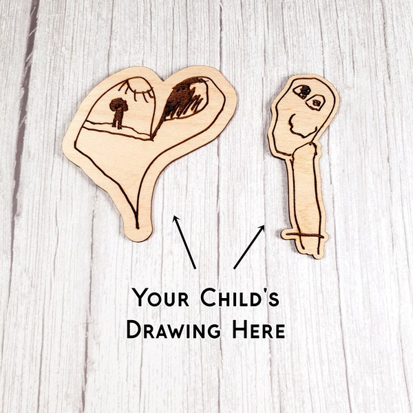 Kids Drawing Magnet | Child's Drawing Magnet | Mothers Day Gift | Custom Magnet | Mothers Day Magnet | Fathers Day Gift | Parent Gift