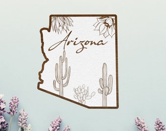 Arizona Flowers Wall Art | Arizona State Flower Saguaro cactus | Arizona Wildflowers | Arizona Cactus Art | Arizona Mothers Day Gift