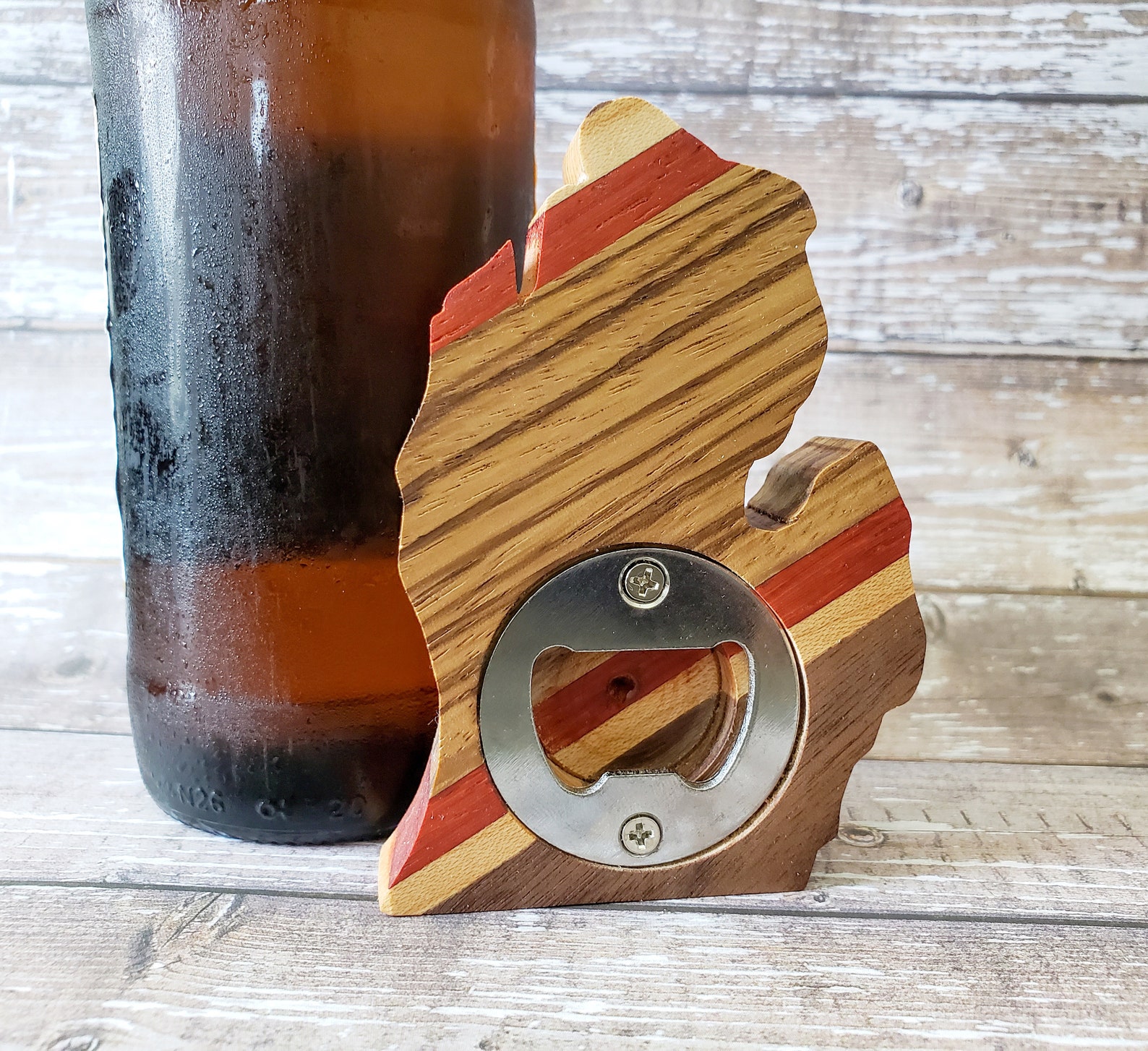 Michigan Bottle Opener Michigan Cutout Wood Bottle Opener Etsy