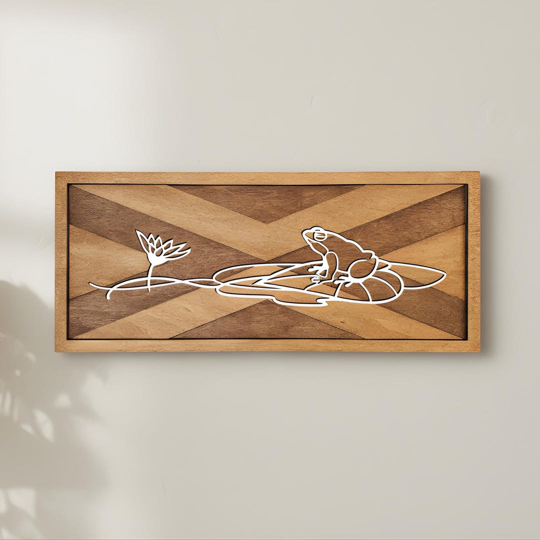 Rustic Frog Handcrafted Frog Wood Wall Decor: Rustic Nature Art - Etsy