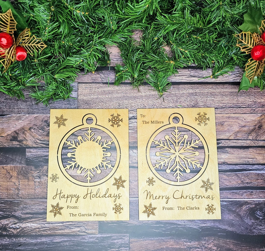 Personalized Christmas Card Ornament Christmas Card Etsy