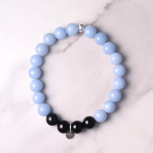 Angelite Gemstone Stretch Bracelet