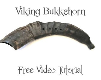 Bukkehorn / Low Pitched / Viking Norwegian Horn Instrument / Prillarhorn