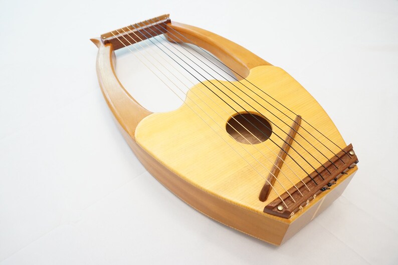 10 Stringed Davids Lyre Kinnor Handcrafted Relaxing Etsy