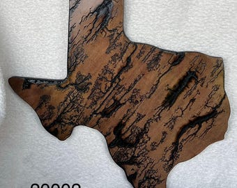 Texas Fractal Burn Wood Plaque ,Rustic Wall Art, Farmhouse Decor, Western Decor, Handmade