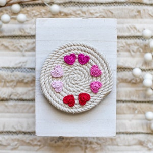 Crochet Heart Studs-Hand Crochet/Stud Earrings/Heart Earrings/Valentine's Day Jewelry/BeMine/Crochet Heart/RedHeart/Mini Heart/Micro Crochet image 2