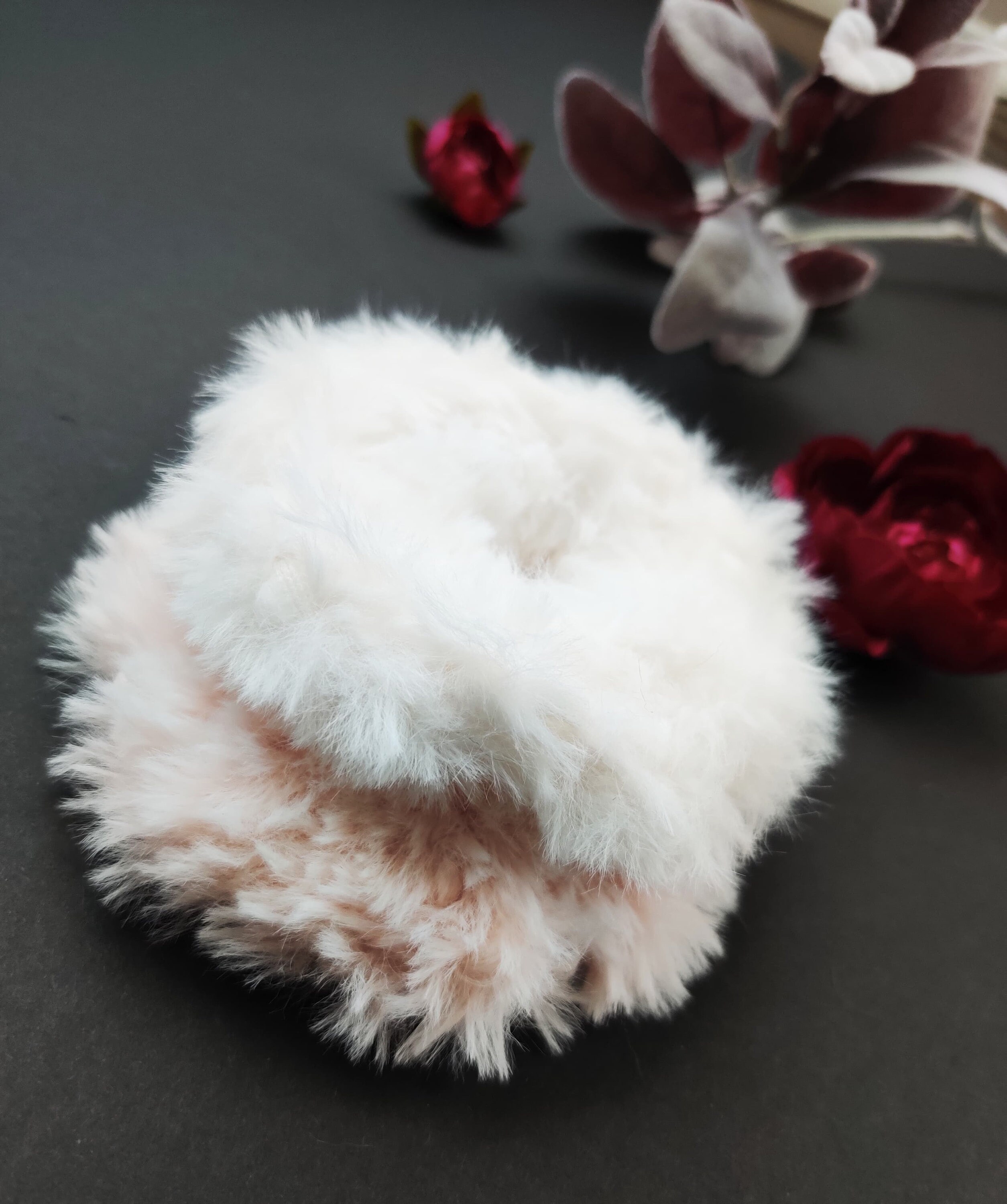 Hand Crochet Faux Fur Scrunchies//luxury Scrunchie/hair Etsy UK