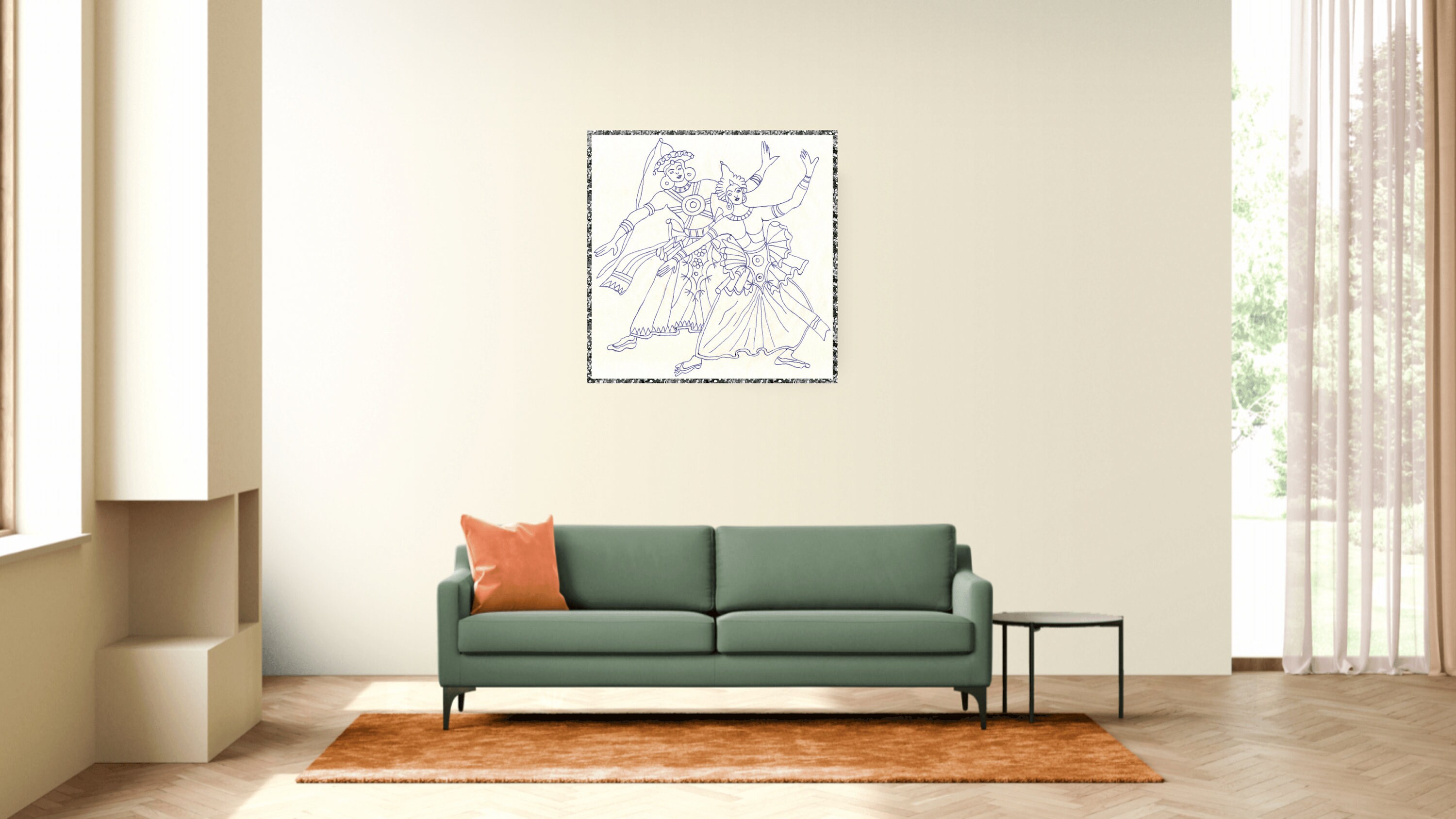 Kandy Dancers Wall Art Sri Lankan Art Modern Wall Art | Etsy