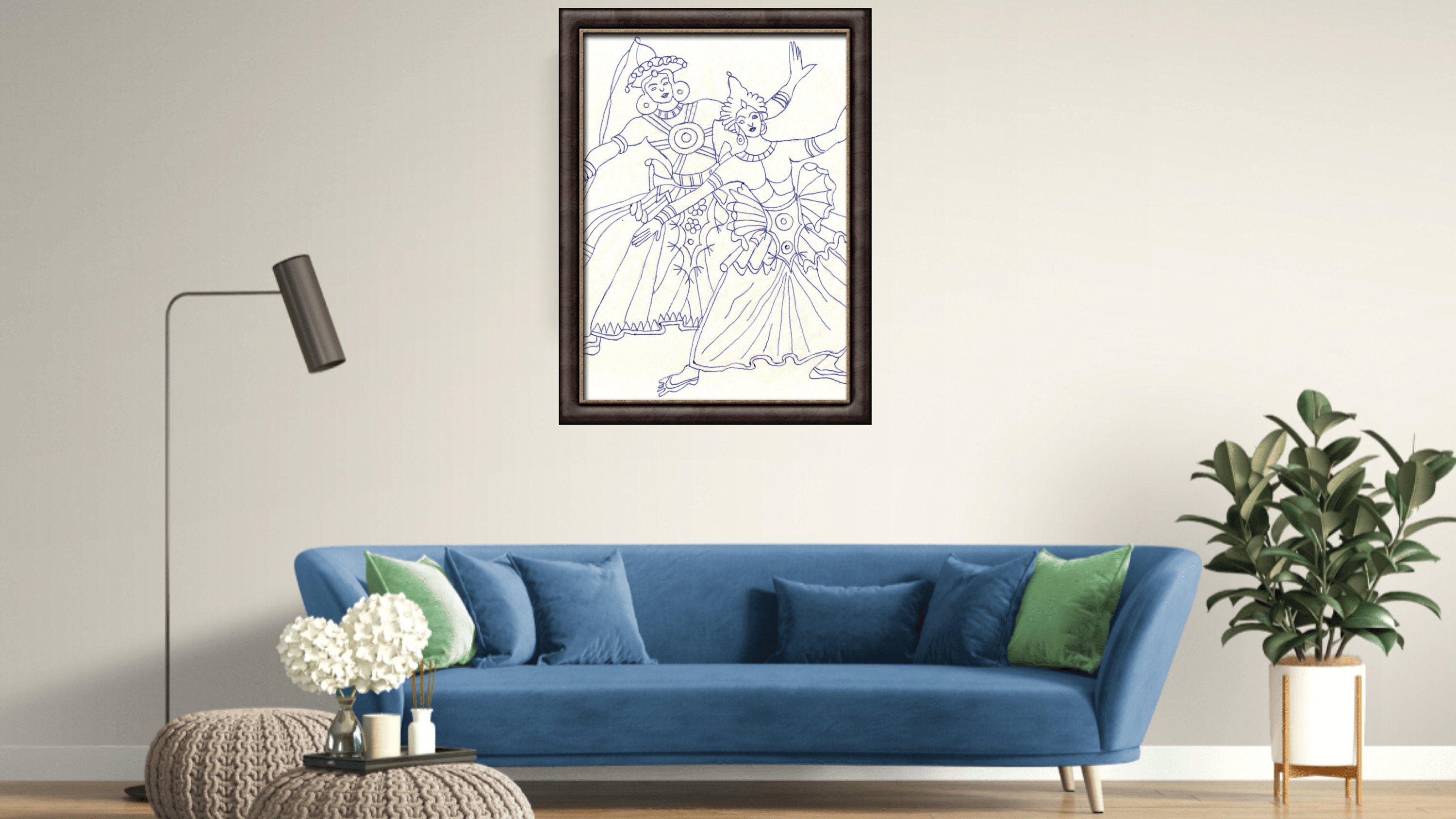 Kandy Dancers Wall Art Sri Lankan Art Modern Wall Art | Etsy