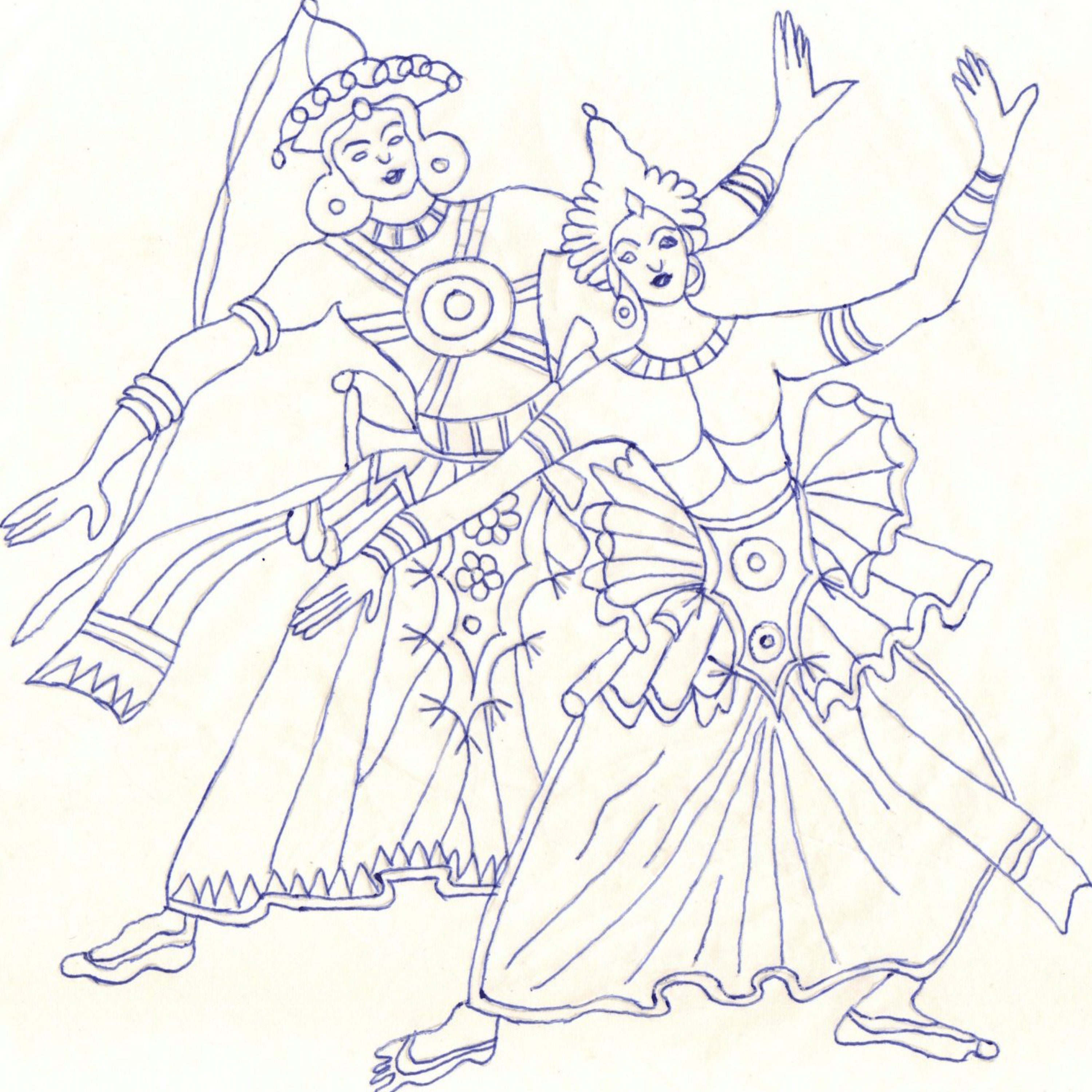 Kandy Dancers Wall Art Sri Lankan Art Modern Wall Art Etsy