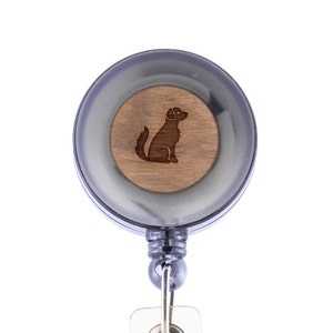 Golden Retriever Badge Holder with Retractable Reel, Badge Holder, Personalized Badge Holder, Corporate Gifts