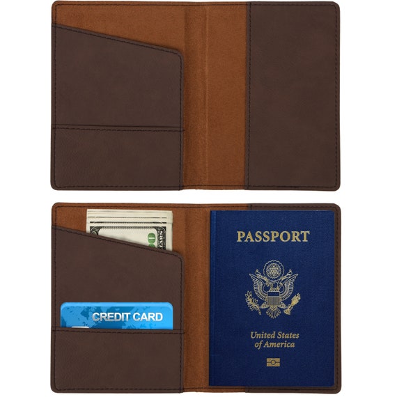 French Bulldog Puppy Leatherette Passport Wallet Style Case Cover For Travel