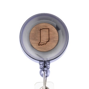 Indiana Badge Holder with Retractable Reel, Badge Holder, Personalized Badge Holder, Corporate Gifts