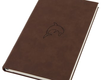 Dolphin Engraved A5 Leatherette Journal, Notebook, Personal Diary