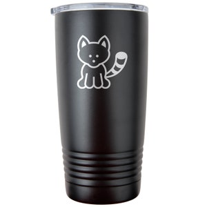 Red Panda 20Oz Black Double-Walled Vacuum Insulated Travel Tumbler