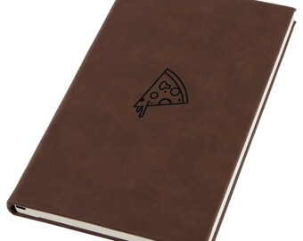 Pizza Engraved A5 Leatherette Journal, Notebook, Personal Diary