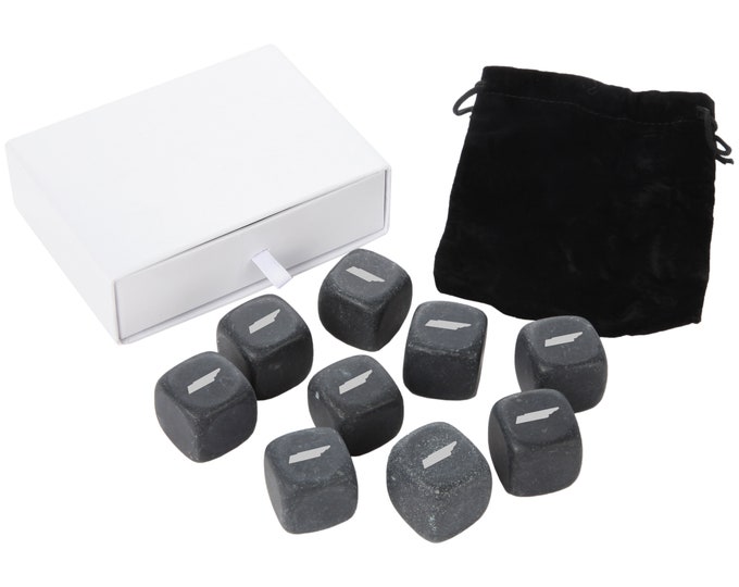 Tennessee Whiskey Stones Set - Basalt Chilling Stones For Whiskey And Other Liquor - Ideal Groomsmen Gift
