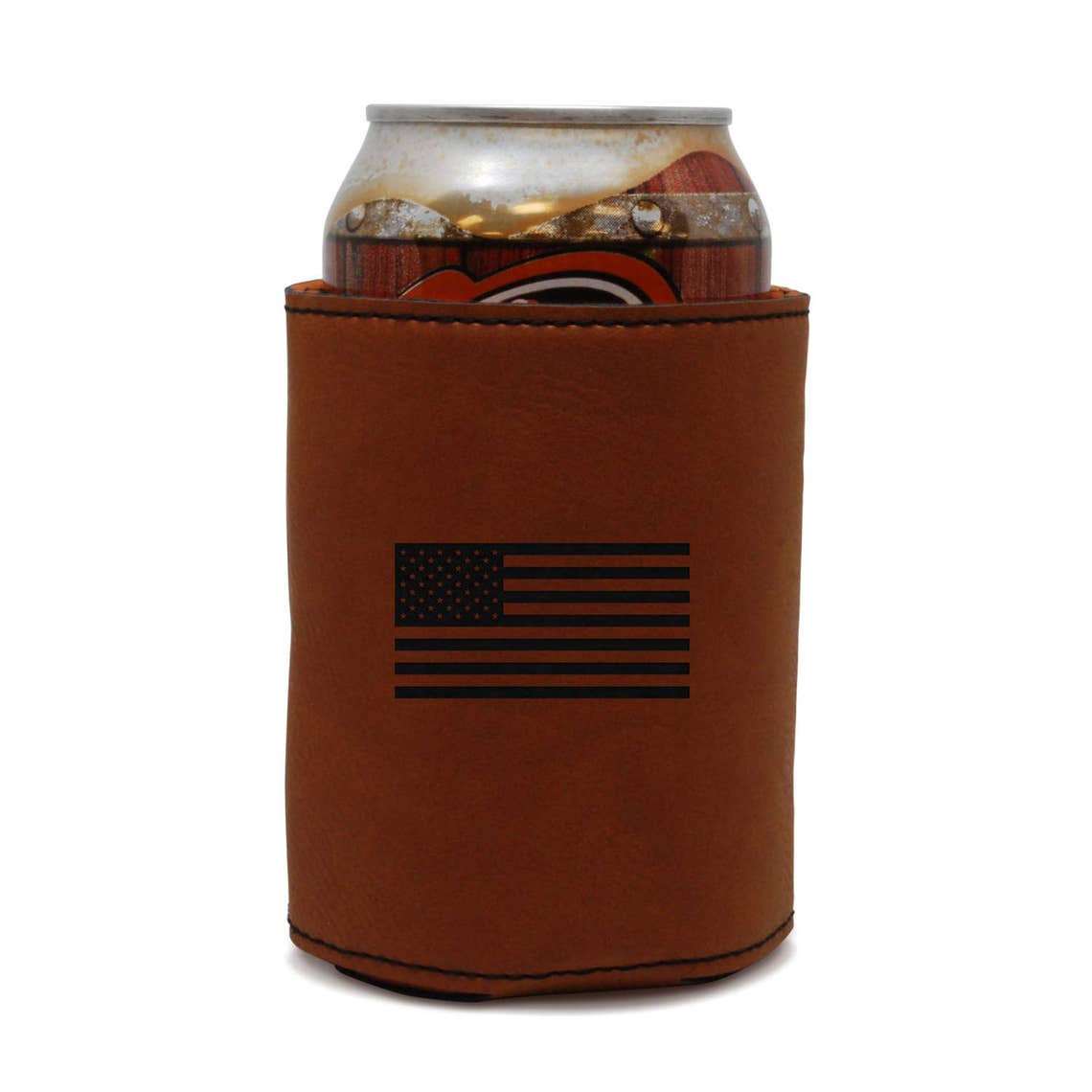 Usa Flag Leather Can Sleeve Beer Sleeve Beer Cooler Beer Etsy UK