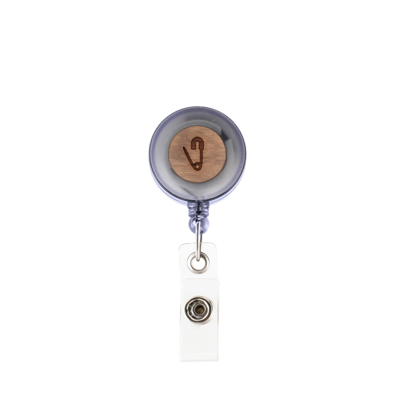 Safety Pin Badge Holder with Retractable Reel Badge Holder Etsy