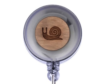 Snail Badge Holder with Retractable Reel, Badge Holder, Personalized Badge Holder, Corporate Gifts