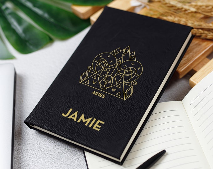 Personalized Aries Journal, Zodiac Journal, Astrology Journal, Mindfulness Journal, Meditation Journal