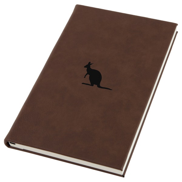Kangaroo Engraved A5 Leatherette Journal, Notebook, Personal Diary