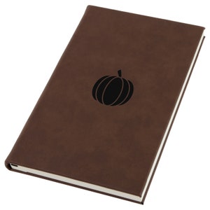 Pumpkin Engraved A5 Leatherette Journal, Notebook, Personal Diary