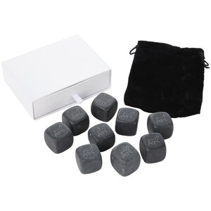 Llama Whiskey Stones Set - Granite Chilling Stones For Whiskey And Other Liquor - Ideal Groomsmen Gift