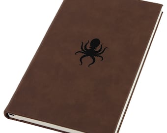 Octopus Engraved A5 Leatherette Journal, Notebook, Personal Diary