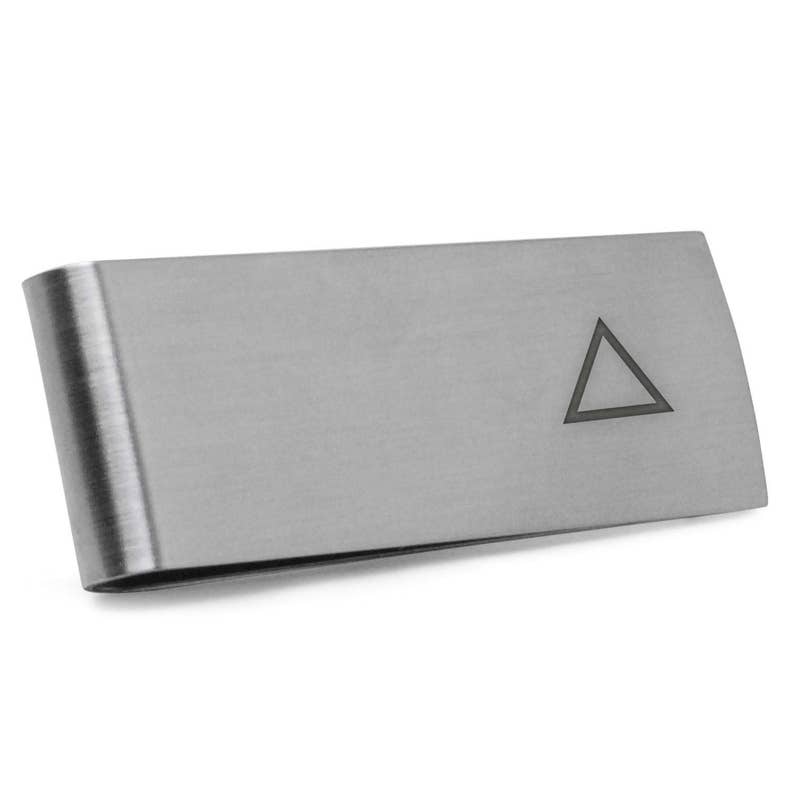Equilateral Triangle Money Clip Stainless Steel Money Clip Etsy - image 0