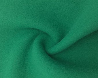 Solid Kelly Green Anti-Pill Fleece Fabric By The Yard (Extra Heavy Weight)