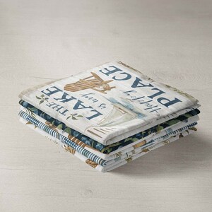 Lakeside 5-piece Cotton Fabric Fat Quarters Bundle