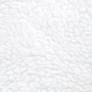 Solid White Sherpa Plush Fleece Fabric By The Yard