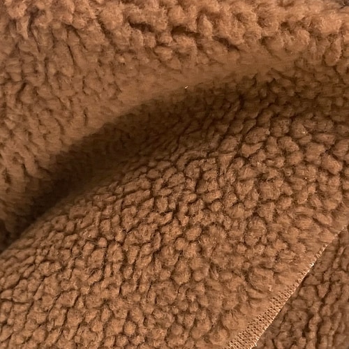 Solid Golden Brown Sherpa Fleece Fabric by the Yard Etsy