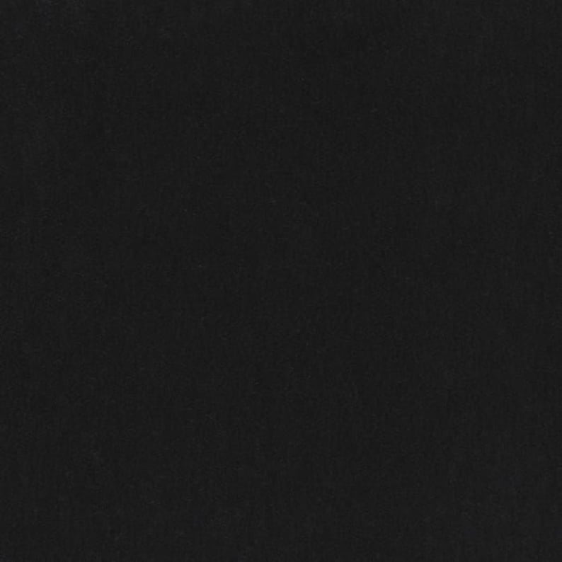 Solid Black Flannel Fabric By the Yard Precut 1.5 Yard Pieces Etsy