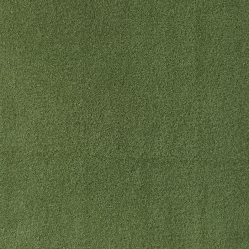 Solid Olive Green Anti-pill Fleece Fabric by the Yard medium - Etsy