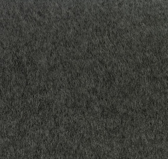 Solid Dark Heather Gray Anti pill Fleece Fabric by the Yard medium