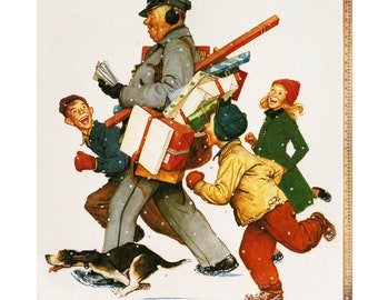 Norman Rockwell ジョリーポストマン 　メリークリスマス il_340x270.5445845719_spvu.jpg