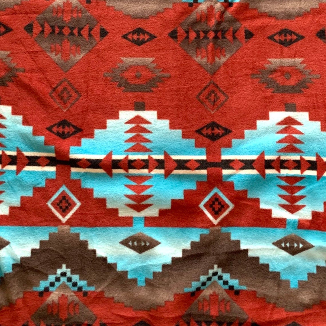 Southwest Canyons Copper Anti-pill Fleece Fabric by the Yard | Etsy