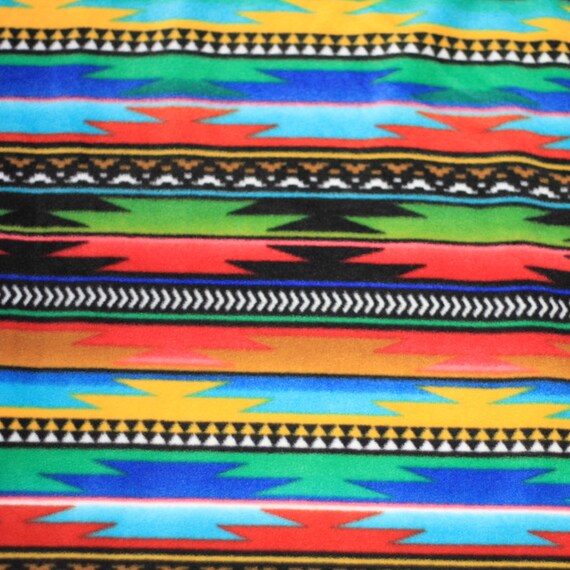 Serape fleece fabric deals