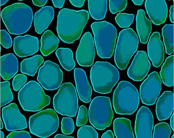 Tissu polaire anti-boulochage avec cristaux Stones par mètre