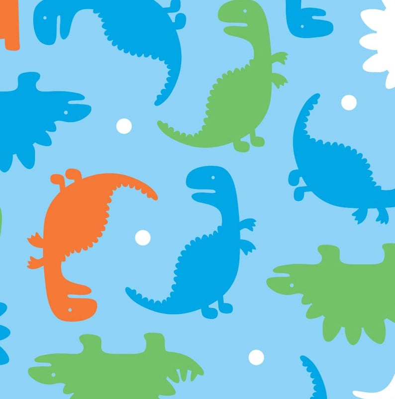 SINGLE SIDED Fun Dinosaurs Anti-Pill Fleece Throw Blanket David TextilesFree shipping availablefleece blanket